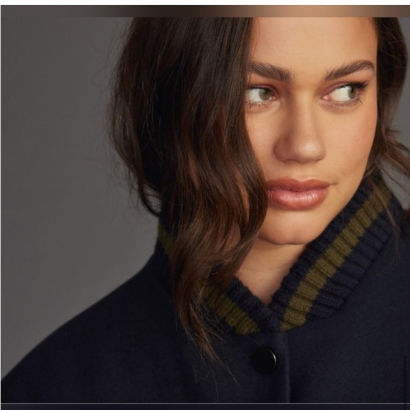 DOLAN Varsity Bomber Jacket Preppy Academia College - Picture 4 of 15